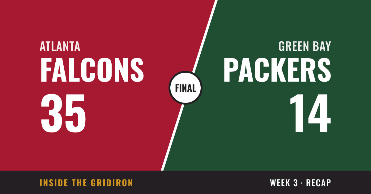 Week 3 final: Atlanta Falcons 35, Green Bay Packers 14