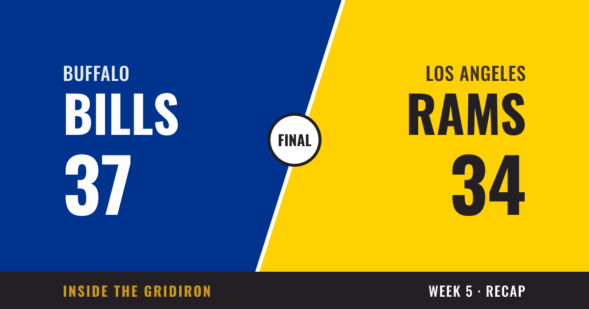 Week 5 final: Buffalo Bills 37, Los Angeles Rams 34