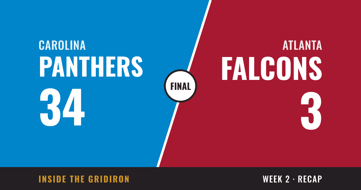 Week 2 final: Carolina Panthers 34, Atlanta Falcons 3