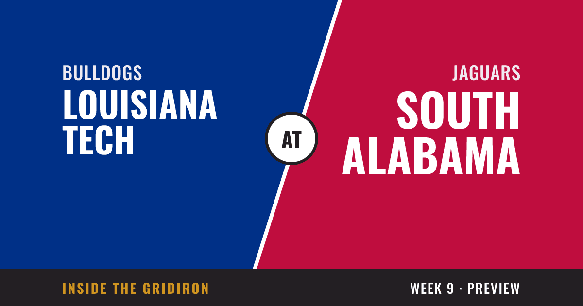 Week 9 preview: Louisiana Tech Bulldogs at South Alabama Jaguars