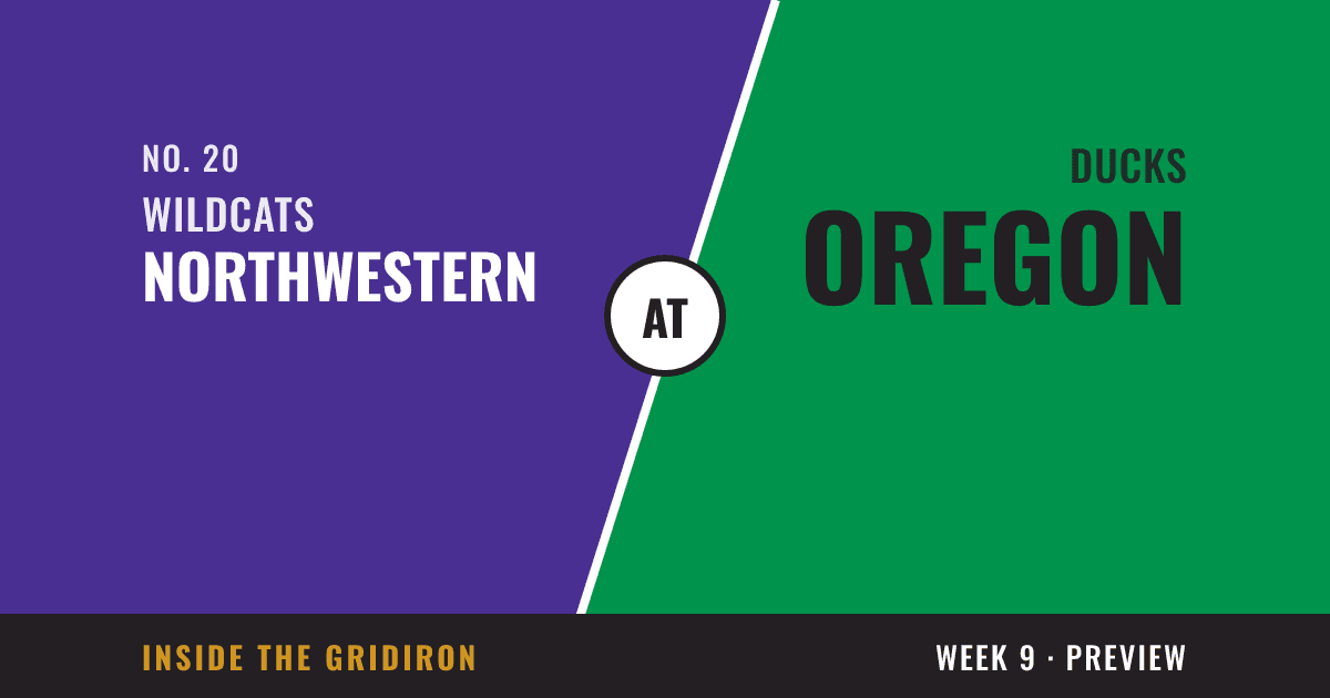 Week 9 preview: Northwestern Wildcats at Oregon Ducks