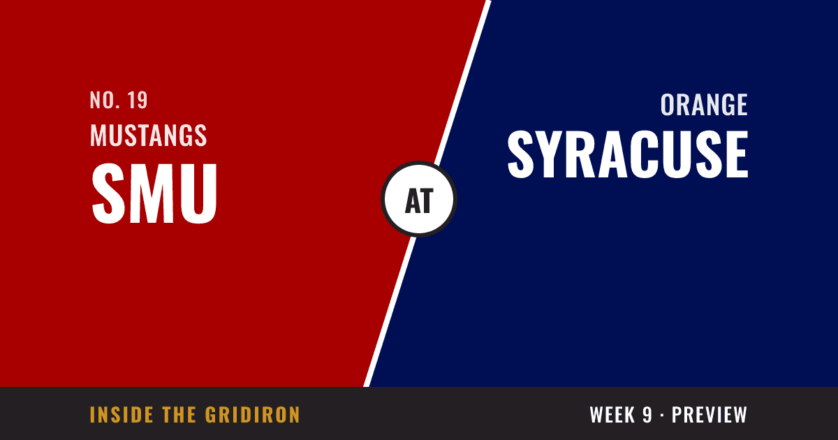 Week 9 preview: SMU Mustangs at Syracuse Orange