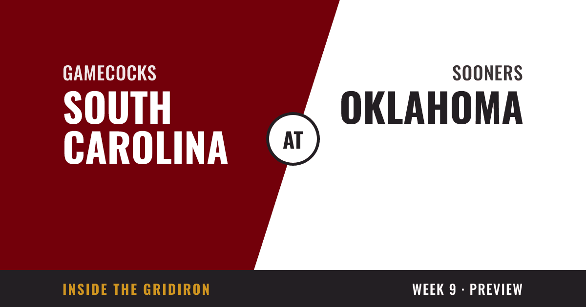 Week 9 preview: South Carolina Gamecocks at Oklahoma Sooners