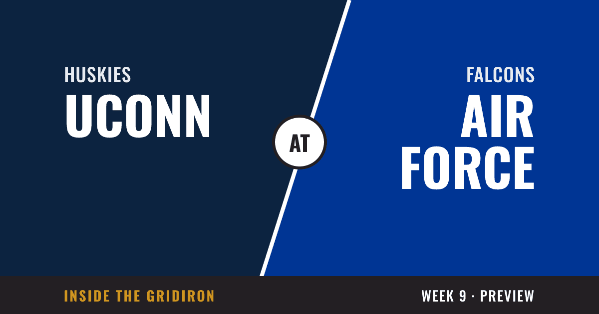 Week 9 preview: UConn Huskies at Air Force Falcons