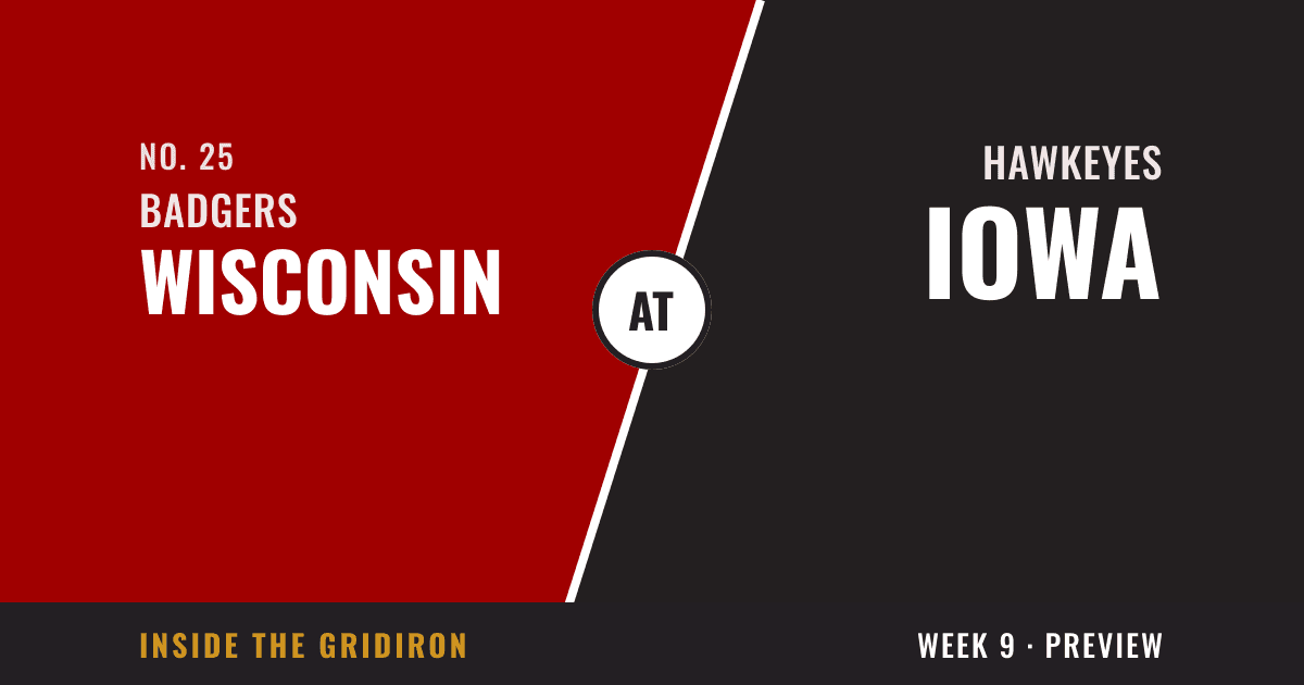 Week 9 preview: Wisconsin Badgers at Iowa Hawkeyes