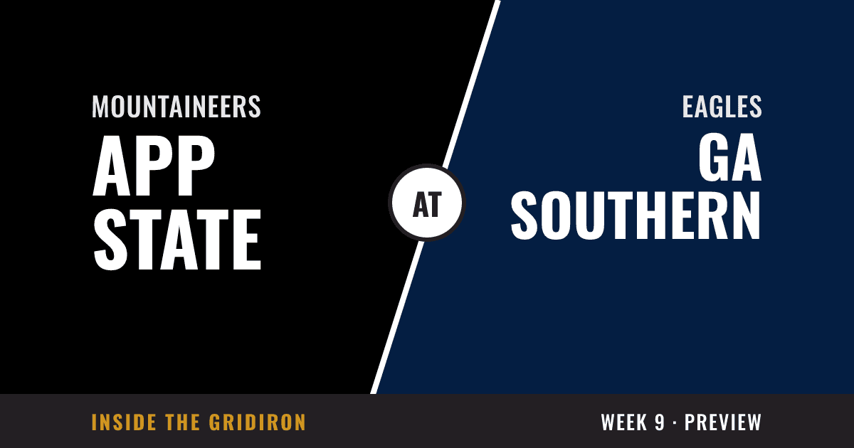 Week 9 preview: App State Mountaineers at Georgia Southern Eagles