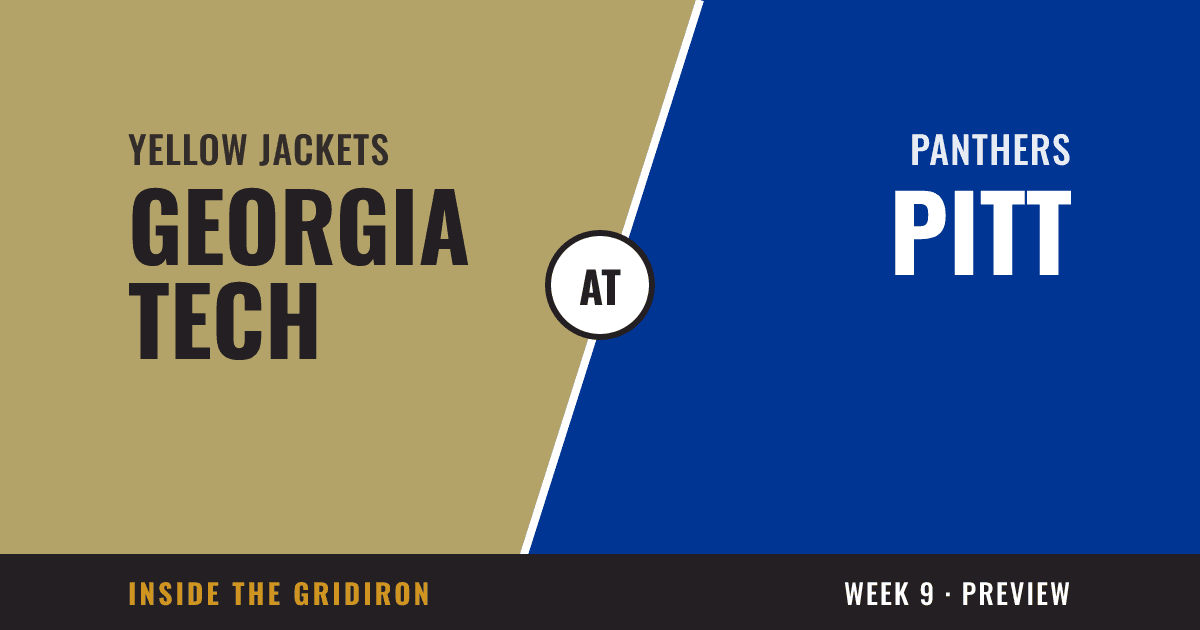 Week 9 preview: Georgia Tech Yellow Jackets at Pittsburgh Panthers